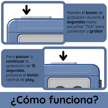 Mini Grabador y Reproductor Retro